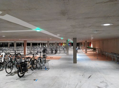 image of a bicycle parking in Gent 
