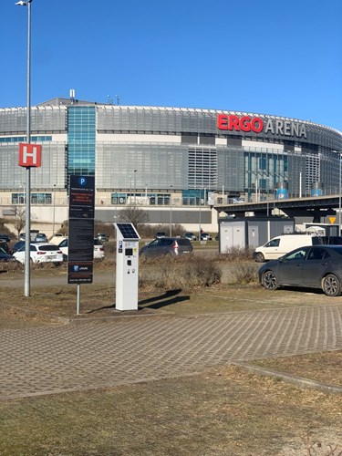 Citea parking machine for the Ergo Arena in Gdańsk