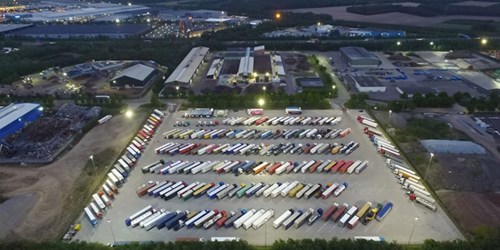 image of a truck parking