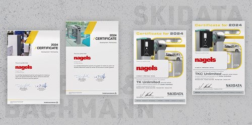 image of nagels' certification from Skidata and Scheidt & Bachmann