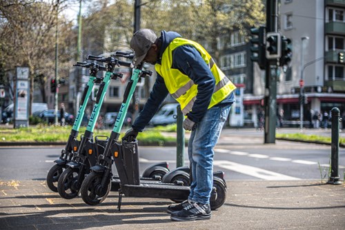 Micro-mobility company offers charging stations for e-scooters batteries in car parks in Germany, Poland, Netherlands, UK, Sweden and Norway.