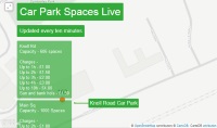 Car Park Live webpage