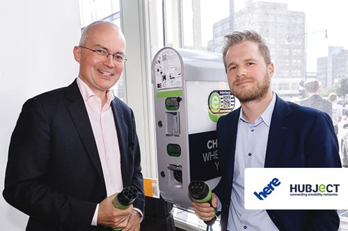 Michael Bültmann, Managing Director of HERE, and Thomas Daiber, CEO of Hubject
