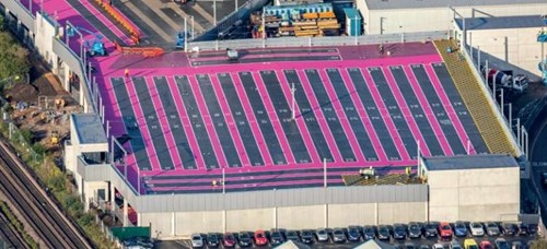 Pink Coach and Car Park, Wembley