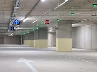 Belvedere underground parking garage