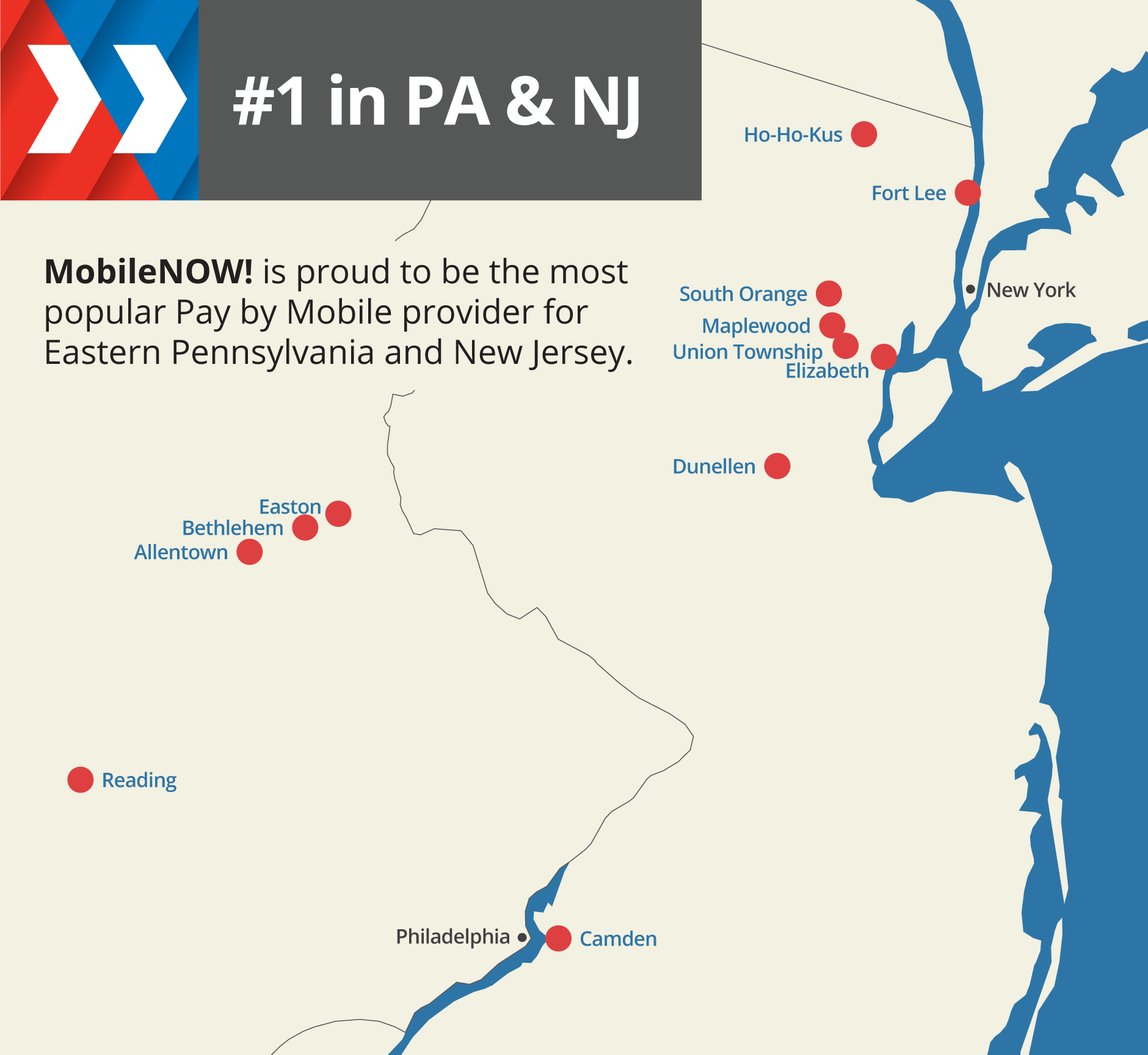 Pennsylvania & New Jersey map