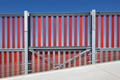 Red protection wall