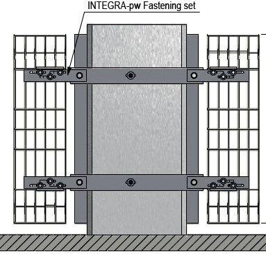 technical image of concrete connection