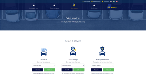 A fresh, new design of Copenhagen Airport's On-line Parking Reservation System 