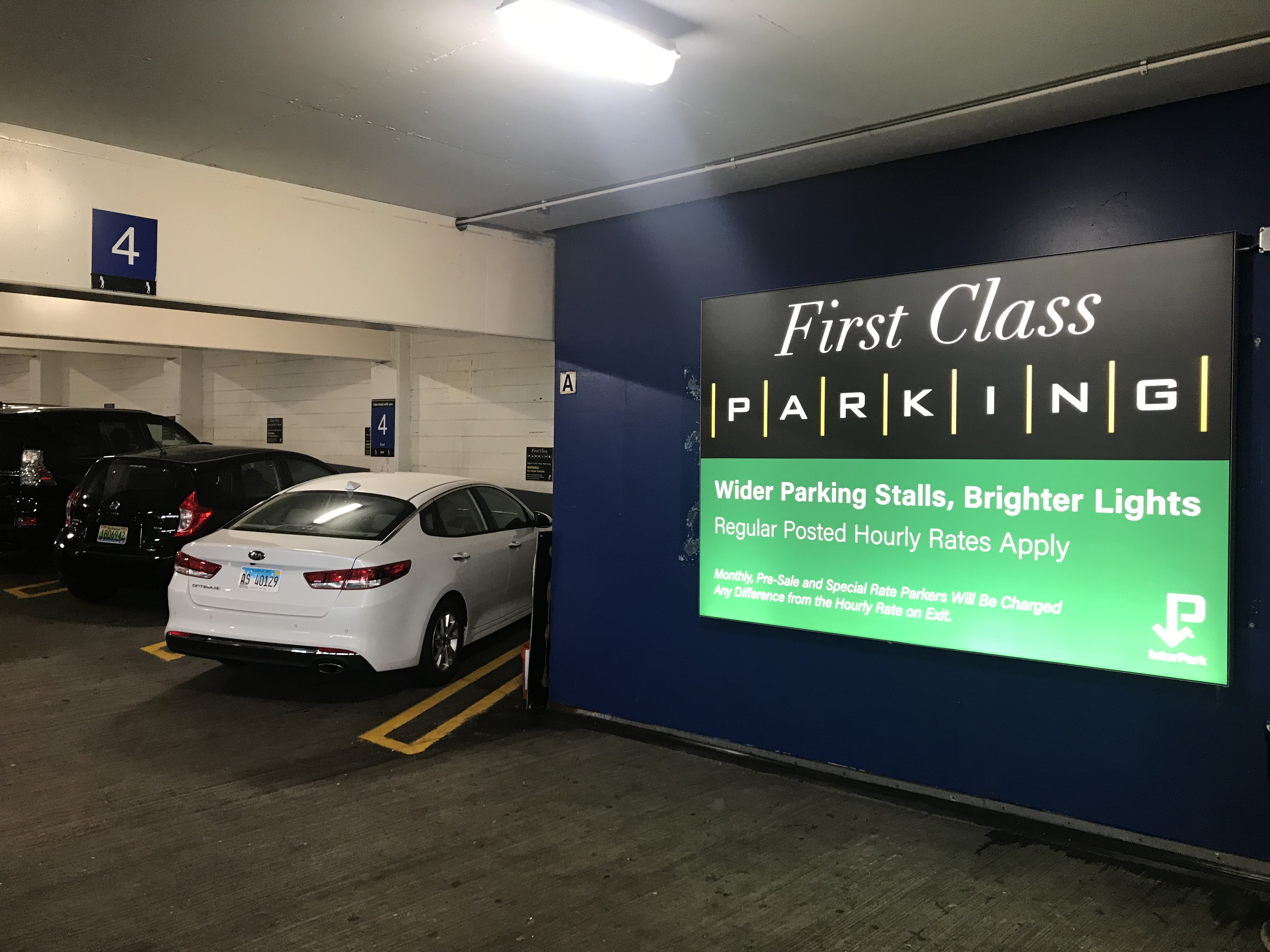 INDECT first-class parking area